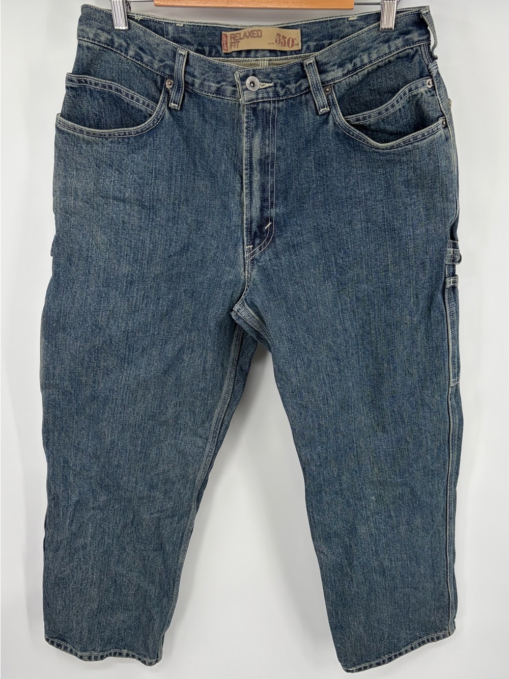 Levi’s 550 carpenter relaxed fit denim medium wash jean men’s 33x27